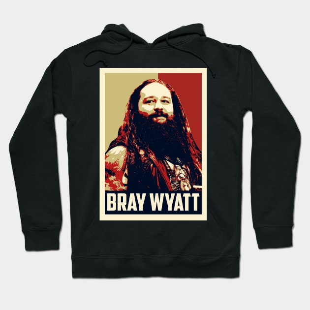 Bray Wyatt Pop Art Style Hoodie by mia_me